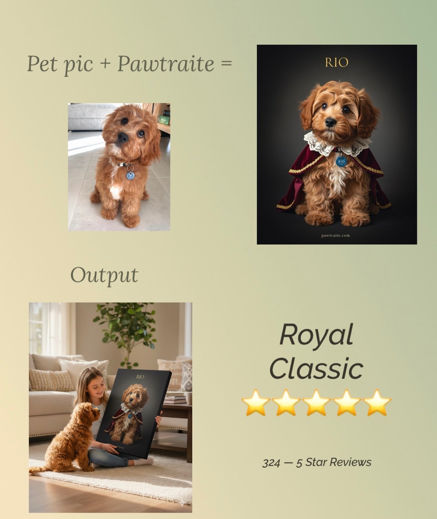 Custom Museum-Grade Pet Portrait