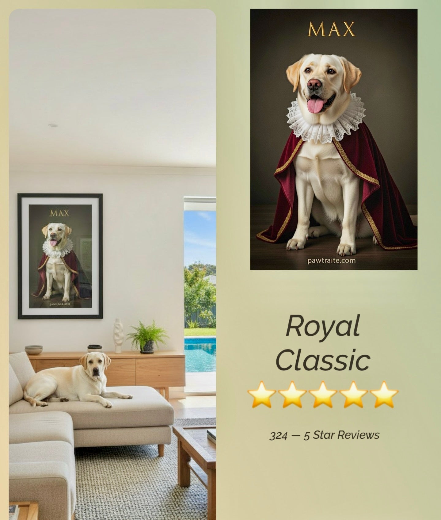 Custom Museum-Grade Pet Portrait