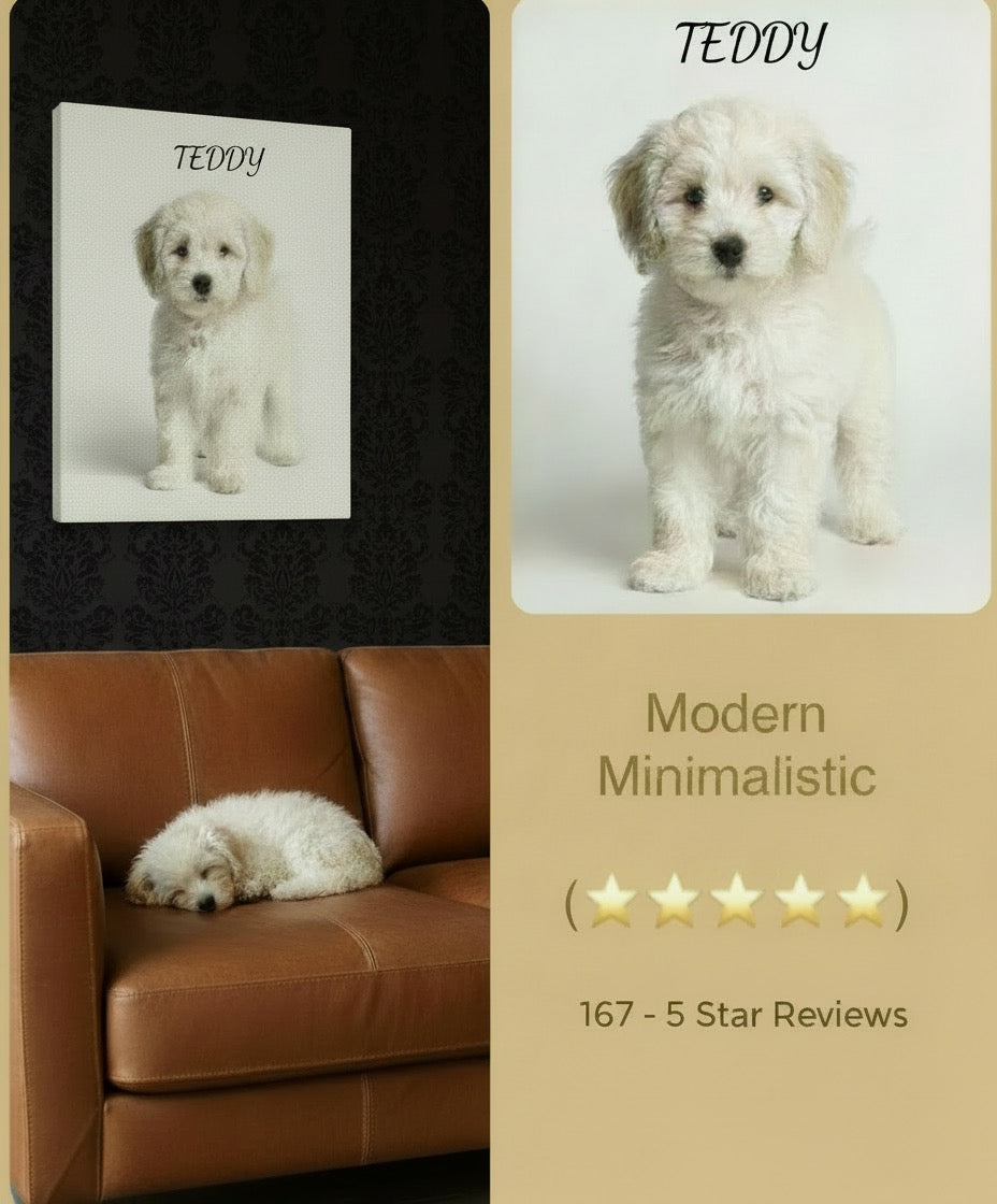 Custom Museum-Grade Pet Portrait